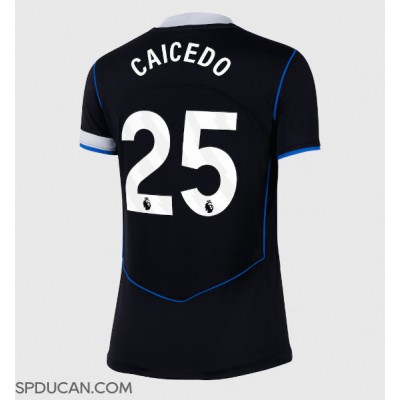 Zenski Nogometni Dres Chelsea Moises Caicedo #25 Rezervni 2025-26 Kratak Rukav Zenski Nogometni Dres Chelsea Moises Caicedo #25 Rezervni 2025-26 Kratak Rukav